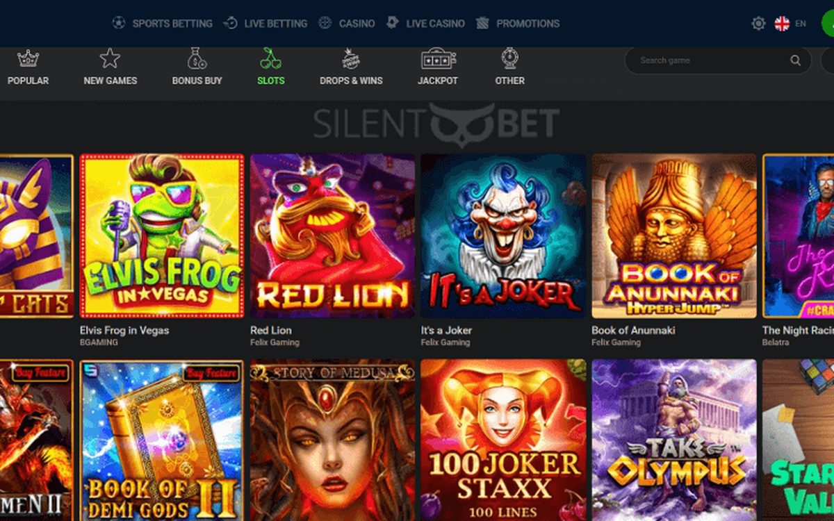 The 20Bet game lobby