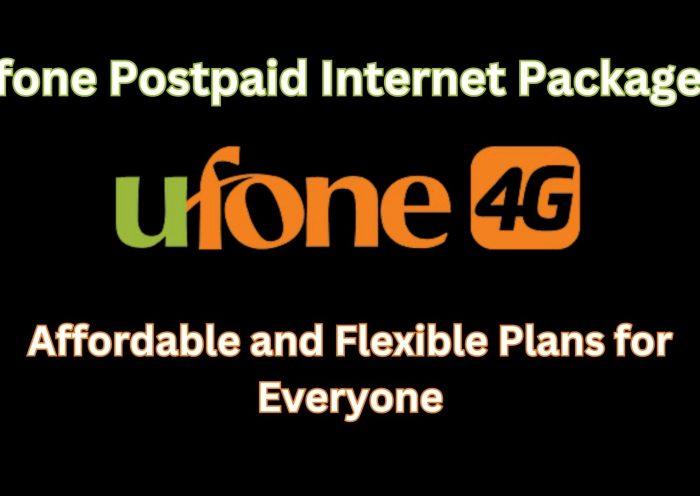 Ufone postpaid internet packages.